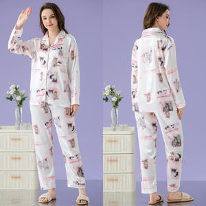 <span class=keywords><strong>Netflix</strong></span> ชุดนอนแฟชั่น<span class=keywords><strong>ใหม่</strong></span>สำหรับผู้หญิง, ชุดนอนผ้าไอซ์ซิลค์สวมใส่สบายเหมาะสำหรับใส่ในบ้านในฤดูร้อน - Product Image 6