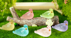 <span class=keywords><strong>Figurine</strong></span> d'oiseau en résine de Pigeon lumineux dans le noir mignon de dessin animé miniature pour le jouet d'enfant chanceux de sac aveugle de mystère bricolage en gros - Product Image 6