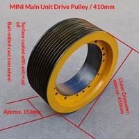 Poulie de traction compatible Lingwang pour mini-machine de salle d'ascenseur 4101010, adaptée aux poulies de traction Xizi Fuward, fabriquée en Chine