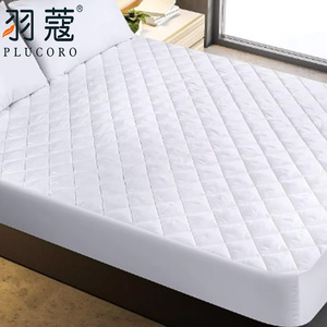 Waterproof <strong>Mattress</strong> <strong>Protector</strong> <strong>Rubber</strong> Band White Grade 120GSM Hypoallergenic Polyester Plain Mahjong Mat Anti-Bacteria - Product Image 2