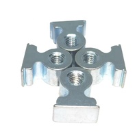 Attaches à écrou à angle droit autotaraudeuses RAA/RAS zingué poli pour tôle en acier inoxydable industrie de l'aluminium