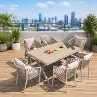 Ensembles de Jardin Extérieurs Nordiques : Chaise et Table de Loisirs pour Cour, Terrasse de Villa et Balcon – Mobilier d'Extérieur
