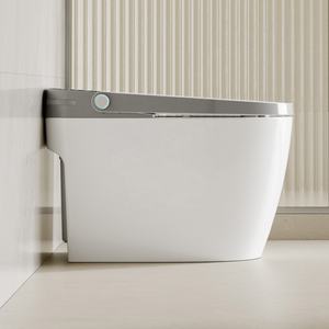 Inodoro Inteligente <span class=keywords><strong>MUBI</strong></span> de Cerámica con Sifón en Forma de <span class=keywords><strong>S</strong></span> Alargado, Asiento con Calefacción, Bidé Automático Montado en el Suelo, Artículos Sanitarios - Product Image 6