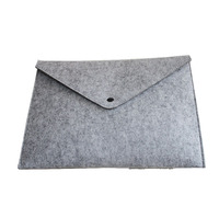 Housse d'ordinateur portable en feutre fin imperméable et tendance avec support dorsal ergonomique et fermeture à poignée pour documents informatiques