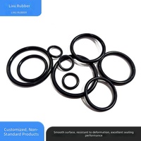 Gasket Karet Silikon EPDM yang disediakan oleh pabrik, komponen bentuk khusus non-standar, segel karet nitril model LX-0149