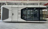 Maison capsule spatiale préfabriquée à bas prix Petite maison avec système intelligent pour hôtel Mooncabin et location de