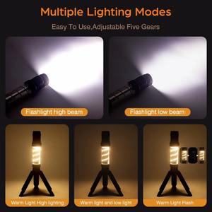 Lámpara repelente de mosquitos, luz de Camping recargable por USB con soporte triangular, linterna impermeable, diseño magnético, Camping al aire libre - Product Image 4