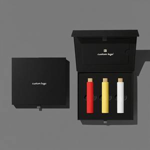 Boîtes en papier personnalisées à fermeture magnétique à rabat Coffrets cadeaux de luxe pour flacons de parfum Ensemble découverte Porte-mini flacon 2ml/3m/1.5ml/5ml - Product Image 3