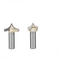 Fraise CNC à 2 cannelures en carbure monobloc avec revêtement TiN, à coupe ascendante pour la sculpture sur bois