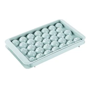 Hot Sale Reusable Non-stick Round 25 Ice Cube Trays Sphere Ice Ball Maker 33 Cavity Silicone Ice Ball Mold