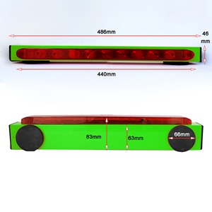 <span class=keywords><strong>Remorque</strong></span> de camion 17 "barre lumineuse de remorquage magnétique sans fil batterie au Lithium arrêter tourner frein arrière lampe de secours - Product Image 1