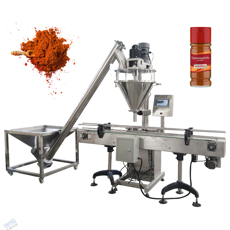 2021 Semi-Automatic Manual Auger Filling Packing/Dry Powder Filler Packaging Machine with Screw Conveyor