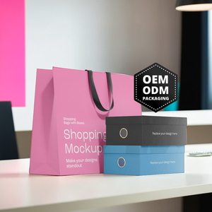 Conjunto completo de bolsas y cajas de embalaje personalizadas, Impresión de logotipo OEM ODM para uso boutique y corporativo - Product Image 1