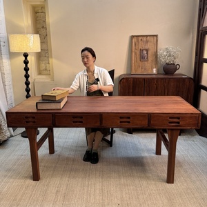 Scrivania a <span class=keywords><strong>L</strong></span> in Legno Massello per Ufficio Domestico, Pannello Anti-usura, Staffa Angolare Rinforzata, Multi-layout per Area di Lavoro Remota Domestica - Product Image 2