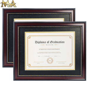 Cadre en bois d'acajou pour diplome et trophée