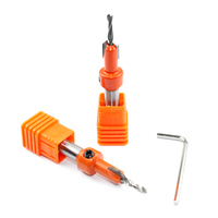 LAVIE 1 pièce fraise à chanfreiner HSS à queue de 8 mm, extracteur de vis, outil de démolition pour le travail du bois, fraise de défonceuse, fraise de fraisage C0833908