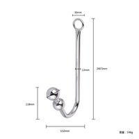 Plug anal en acier inoxydable pour hommes et femmes, dilatateur, boule anale, jouet sexuel pour adultes