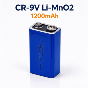 Piles LiMnO2 9V CR-V9 1200mAh pour capteurs de sécurité, détecteurs de fumée, détecteurs industriels - Product Image 1