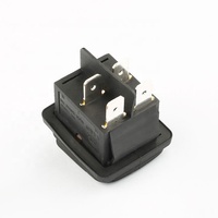 Interrupteur à bascule DPDT 16A 250V 2 pôles 4 bornes à courant élevé CE/UL/ENEC/RoHS/CQC pour utilisation automobile et marine