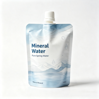 Fabriksprijs op maat bedrukte mineraalwater spuitpouch 200ml staande pouch met spuitmond voor vloeibare verpakkingen