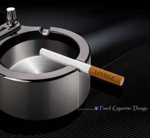 Lucklovisle Tech — cendrier en métal rétro, poser sur la maison, <span class=keywords><strong>support</strong></span> de stockage sans fumée <span class=keywords><strong>pour</strong></span> Cigarettes, briquet de voiture - Product Image 5