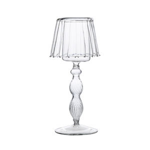 Grand bougeoir, nouveau design, verre borosilicate de haute qualité, artisanat, bougeoir pour la décoration de la maison, mariage, matériau métallique - Product Image 3