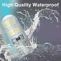 Nueva Bombilla LED YD T10 W5W 3030 4SMD de Gel de Sílice, 12V, Impermeable, con Luz Estroboscópica Intermitente para Matrícula, Puerta y Otros Usos en el Automóvil
