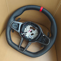 Volant sport en cuir M4 2025 compatible avec les séries 7/2 G05/G06 G20 G30 G80 G14 G15 G16 G17 G82 F92 F90 M5