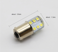 1156 1157 BA15S BAU15S LED ampoules voiture feux clignotant feu de frein de recul 2835 12SMD LED 12V 6500K DC Automobiles lampe DRL