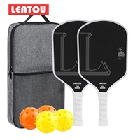 Raquette de pickleball tissée en Kevlar, pressée à chaud, avec fibre de carbone T700 de 16 mm, friction améliorée, longueur 40 cm, poids 235 g, sans trous