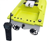 Bateau à appât télécommandé Yuerlang S80 à moteur brushless ultra-rapide pour eau salée, en plastique, 18 mph, portée 600 m, charge utile 5 kg