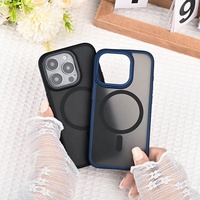 Casing Ponsel iPhone 13 16 Pro Tahan Air TPU PC Mewah Terlaris 2025, Penutup Belakang Kamera Logam