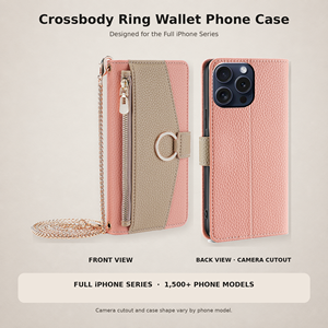 Funda de Cuero de Lujo con Correa Cruzada para iPhone 18 Pro Max, para Mujer, Compatible con iPhone 17, 16, 15 Pro, 14, 13, 12, 11 Max, Tipo Libro - Product Image 1
