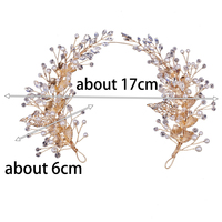 Vente en gros de couronnes en cristal faites à la main pour reines Nouveau design en forme de feuille Vignes et diadème de mariée Couronne de luxe exquise pour mariage