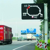 Tablero de mensajes de tráfico LED DMS personalizado, señales de mensajes variables para visualización en carretera, seguridad vial
