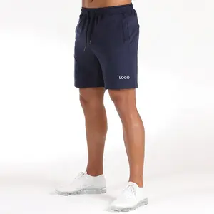 Высококачественные хлопковые дышащие эластичные спортивные сужающиеся шорты для тренировок, тренировок, фитнеса, бега, атлетики, мужские спортивные шорты