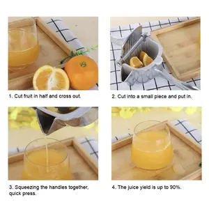 Multi- Color Large Manual Juicer Squeezer Presser Stainless Steel Lemon Lime Orange Hand Press Fruit Juice Squeezer