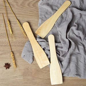 Mini <span class=keywords><strong>spatule</strong></span> en bois de bambou pour dortoirs étudiants, écologique, durable, sans danger pour les aliments, petit ustensile de cuisine en bois - Product Image 4