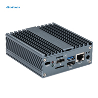 Qotom ARM Rockchip RK3568 Procesador de cuatro núcleos, Computación de borde industrial, enrutamiento suave, 4 puertos LAN Firewall, Mini PC ARM