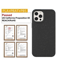 PBAT PLA PBS matériau coque de téléphone portable recyclable biodégradable écologique pour iPhone 13 Pro Max 12 Mini 11 XR XS Max
