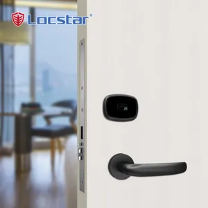 Locstar Keycard Electronic Bedroom Lock Kit Vingcard Hotel Handle Door Lock System For Hotel