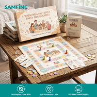 Jeu de cartes portable en carton haute densité mat anti-taches avec poignée pour week-end, maison, loisirs et divertissement familial