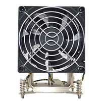 Refroidisseur de processeur de serveur Hdh 4U LGA 2011/2011-3/115X, 205W TDP, ventilateur PWM haute performance de 90 mm, compatible avec les séries E5 V3/V4 2699