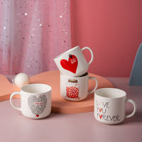 Cadeaux pour la fête des mères 2025, vente en gros de tasses en céramique roses personnalisées à bas prix pour la fête des mères, tasse à café pour la décoration de bureau et de la maison