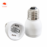 Convertisseur de lampe E26 G24Q/G24/G23, PBT ignifuge, douille à vis ES, base à broches PLC, AC 220V, garantie de 2 ans, compatible avec les broches longues/courtes, sans câblage