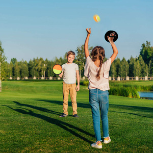 Raqueta con objetivo adhesivo de 20,5 cm y 19 cm, material PP, juguete deportivo para niños al aire libre, para 5 a 7 años, juego interactivo entre padres e hijos - Product Image 1