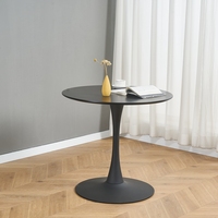 Ensemble table à manger 4 places avec pieds en métal et dessus en bois Ensemble table et chaises