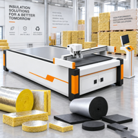 Découpeuse numérique CNC pour matériaux de panneaux isolants thermiques et acoustiques en feutre de fibres de polyester PET