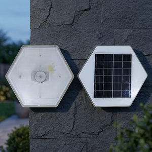 Luces Solares para Jardín y Patio, 200W LED, Material ABS para Exteriores, Montaje en Pared, Estilo Cuadrado, Cuerpo de Plástico, 1 Año de Garantía, Batería de 3600mAh - Product Image 2