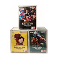 Boîte de Présentation Acrylique Personnalisée avec Couvercles Magnétiques pour Coffret Booster Double Pack One Piece DP02 DP04 TCG